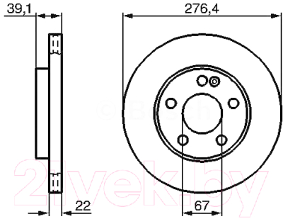 

Тормозной диск Bosch, 0986479186