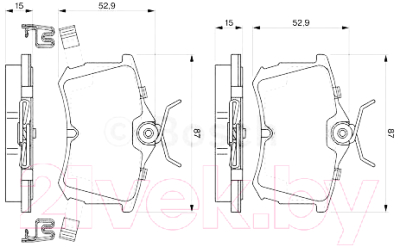 

Тормозные колодки Bosch, 0986424661