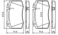 Тормозные колодки Bosch 0986495278 - 