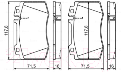 

Тормозные колодки Bosch, 0986495278