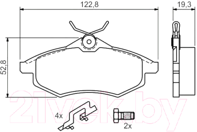 

Тормозные колодки Bosch, 0986494262