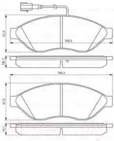 

Тормозные колодки Bosch, 0986495293