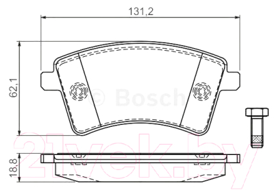 

Тормозные колодки Bosch, 0986494332