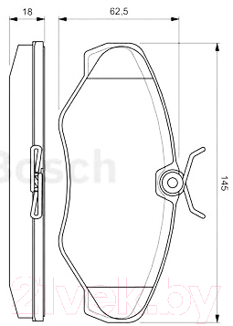 

Тормозные колодки Bosch, 0986424636
