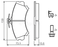 

Тормозные колодки, 0986424371