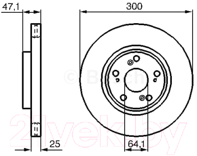 

Тормозной диск Bosch, 0986479227