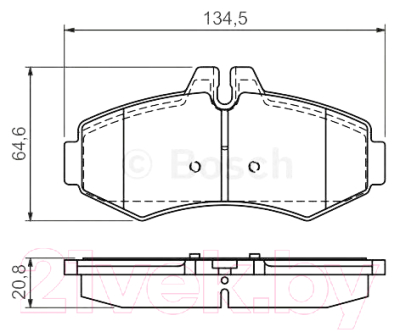 

Тормозные колодки Bosch, 0986494013