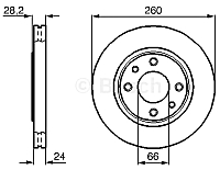 Тормозной диск Bosch 0986478830 - 