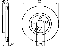 Тормозной диск Bosch 0986478812 - 