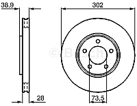 Тормозной диск Bosch 0986479117 - 