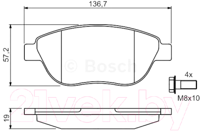 

Тормозные колодки Bosch, 0986494038