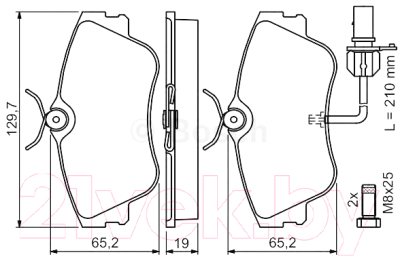 

Тормозные колодки Bosch, 0986424672