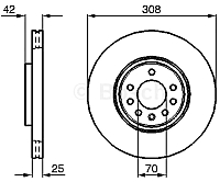 Тормозной диск Bosch 0986479113 - 