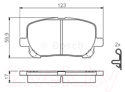 

Тормозные колодки Bosch, 0986424761