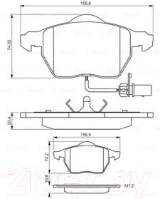 Тормозные колодки Bosch 0986495241