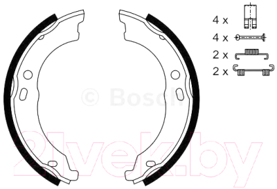 

Тормозные колодки Bosch, 0986487726