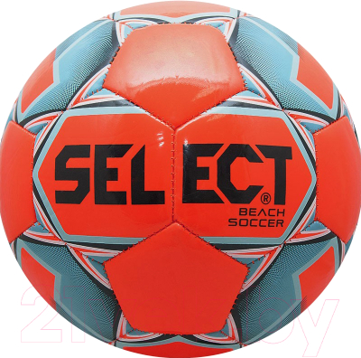 Футбольный мяч Select Beach Soccer / 815812 (размер 5, оранжевый/голубой/черный)