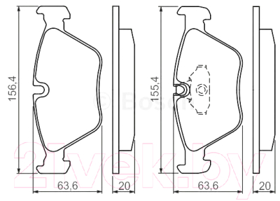 

Тормозные колодки Bosch, 0986494007