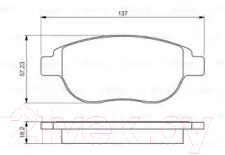 

Тормозные колодки Bosch, 0986495225