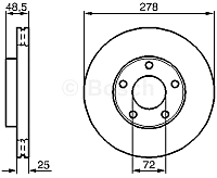Тормозной диск Bosch 0986479179 - 