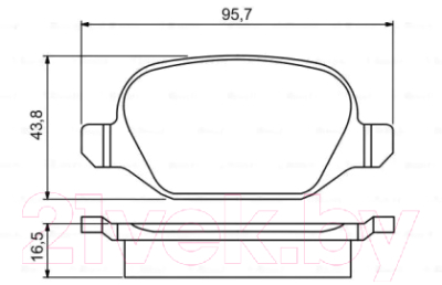 

Тормозные колодки Bosch, 0986495291
