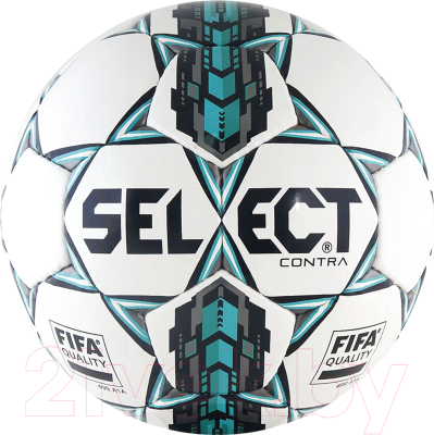 Футбольный мяч Select Contra FIFA / 812317 (размер 5, белый/черный/серый/синий)