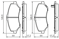 

Тормозные колодки, 0986494493