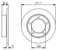 Тормозной диск Bosch 0986479R73 - 