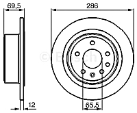 Тормозной диск Bosch 0986478609 - 