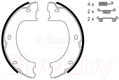 

Тормозные колодки Bosch, 0986487751