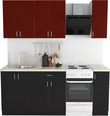 

Готовая кухня Хоум Лайн, Кристалл Лайт 1.5