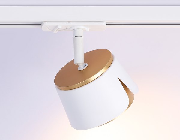 Трековый светильник Ambrella GL5343 WH/GD (белый/золото)