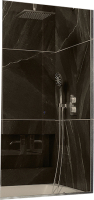Стеклянная шторка для ванны MaybahGlass MGV-66-5у (бронзовое стекло/хром матовый) - 