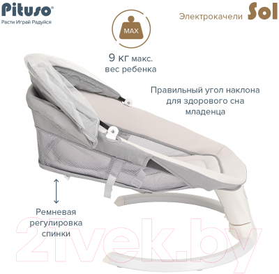 Детский шезлонг Pituso PD-B07  (серый)