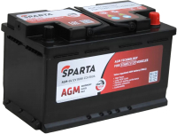 Автомобильный аккумулятор SPARTA AGM L-4 (80 А/ч) - 