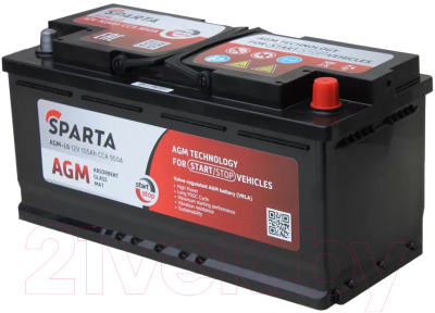 Автомобильный аккумулятор SPARTA AGM-L6 (105 А/ч)