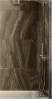 Стеклянная шторка для ванны MaybahGlass MGV-67-4ш (бронзовое стекло/хром глянцевый) - 