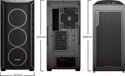 Корпус для компьютера Be quiet! Shadow Base 800 FX Black (BGW63)