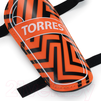 Щитки футбольные Torres Club FS2307 (XS, оранжевый/черный)