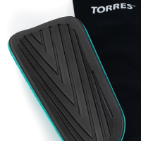 Щитки футбольные Torres Pro FS2308 (M, черный/бирюзовый) -