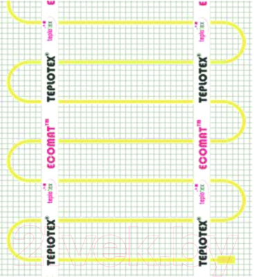 Теплый пол электрический Teplotex Ecomat Light 2ж 150w-10.0/900w