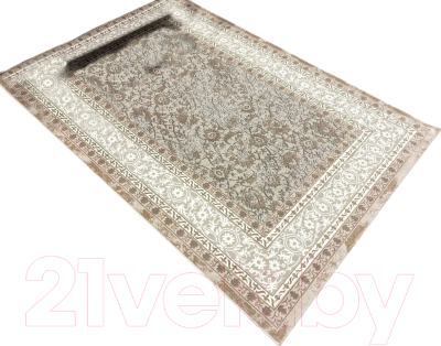 Коврик Radjab Carpet Панама Прямоугольник 1130A / 11433RK (0.8x1.5, Grey/White)