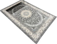 Коврик Radjab Carpet Панама Прямоугольник 8904D / 11471RK (0.8x1.5, White/Grey) - 