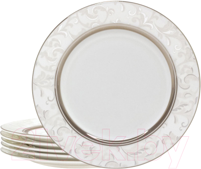 Набор тарелок Lenardi Серый шелк 145-163 (6шт)