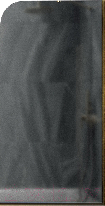 Стеклянная шторка для ванны MaybahGlass MGV-141-3у (графитовое матовое стекло/золотой)