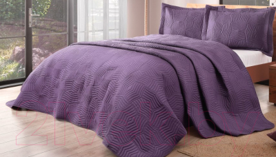 Набор текстиля для спальни TAC Perla CK / 60257625 (фиолетовый)