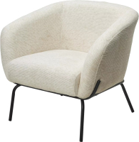 Кресло мягкое M-City Harper / 629M05439 (modica-040 бежево-белый ткань/черный) - 
