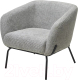 Кресло мягкое M-City Harper / 629M05440 (modica-314 серый ткань/черный) - 