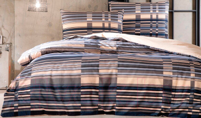 Комплект постельного белья TAC Naya TK / 60277398 (V03-темно-синий)