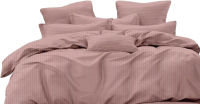 Комплект постельного белья PANDORA №1x1 15-1512 Пыльная роза 2сп с европростыней (микрофибра) - 